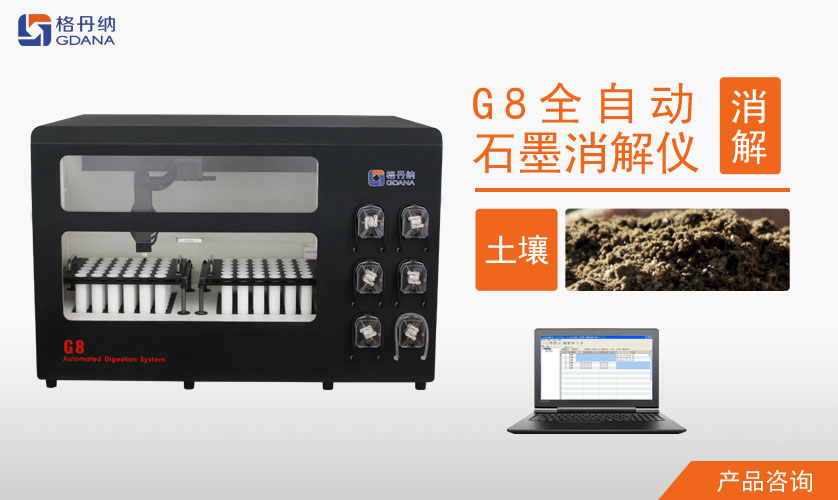 G8全自動(dòng)石墨消解儀對(duì)土壤中Cd、Cr、Cu、Pb、Ni、Zn金屬的消解